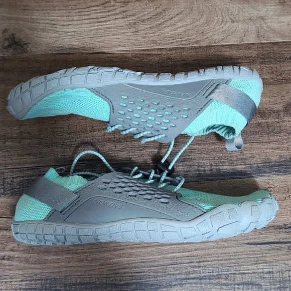 NORTIV 8 Quick Dry Water Shoes Beach Creek River Barefoot Size 6.0 In Teal Blue - Picture 6 of 11